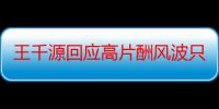 王千源回应高片酬风波只想演好戏 王千源的电视剧电影作品获奖